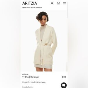Aritzia Babaton Ty short cardigan